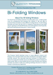 Aluminium Folding Windows Brochure