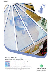 Pilkington Activ&trade; Blue Self Cleaning Solar Control Glass Brochure