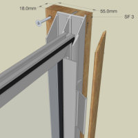 Secondary Glazing - SF3 Subframe option for reveal fixing