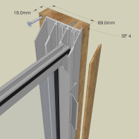 Secondary Glazing - SF4 Subframe, triple track, option for reveal fix