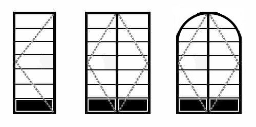 Door styles, single and double french doors