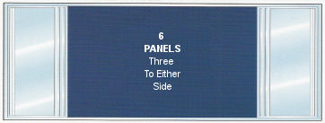 6 Panel Patio 3 to Either Side