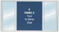 4 Panel Patio, 2 to Either Side