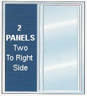 2 panel patio - panels all stacked to the left.