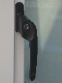 Black cranked handle