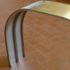 Slim wide material is easily curved.