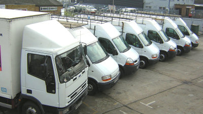 Delivery vehicles.