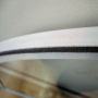 Picture of the corner on a fixed unit of secondary glazing.