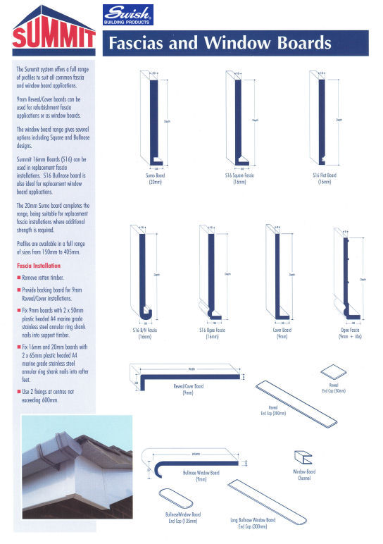 Fascias and Window Boards