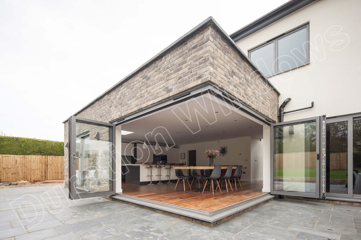 Corner Bifold Door Floating Corner Post Duration Windows