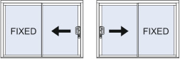 Opening styles for single track patios up to a 6 panel patio door