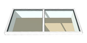 Slim Flat Aluminium Roof