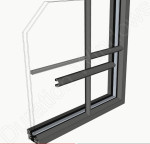 Clip-On A-Shaped Astragal Bars