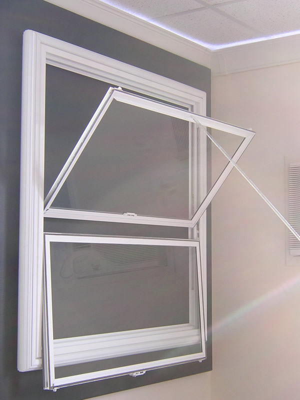 Tilt Back Vertical Sliding Secondary Glazing