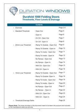 Durafold 1000 Threshold Details